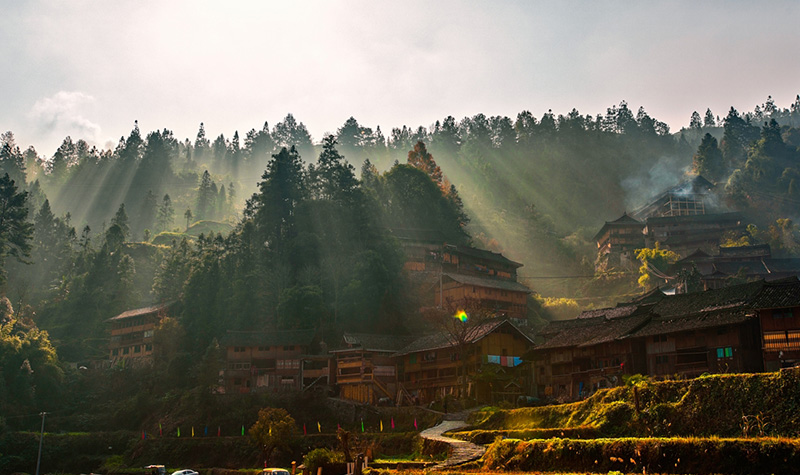 贵州黔东南-郎德苗寨景区