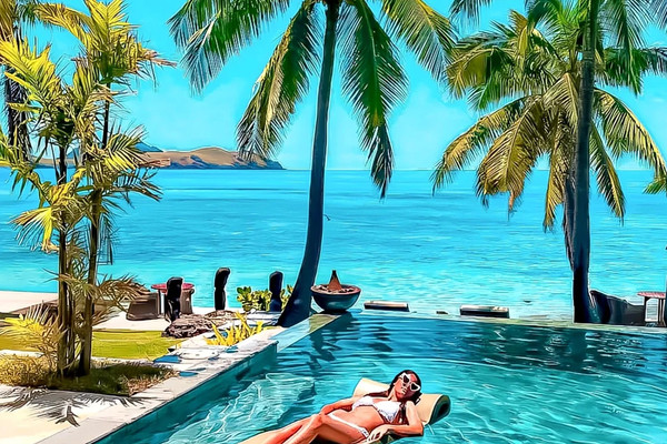 8天5晚·斐济旅游 情侣蜜月度假主/外岛酒店自由搭配鲨鱼浮潜/海上酒巴