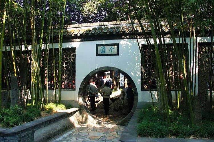 扬州个园的春,夏,秋,冬