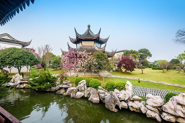 湖畔花园漫步 园林一般的景观 湖畔花园漫步