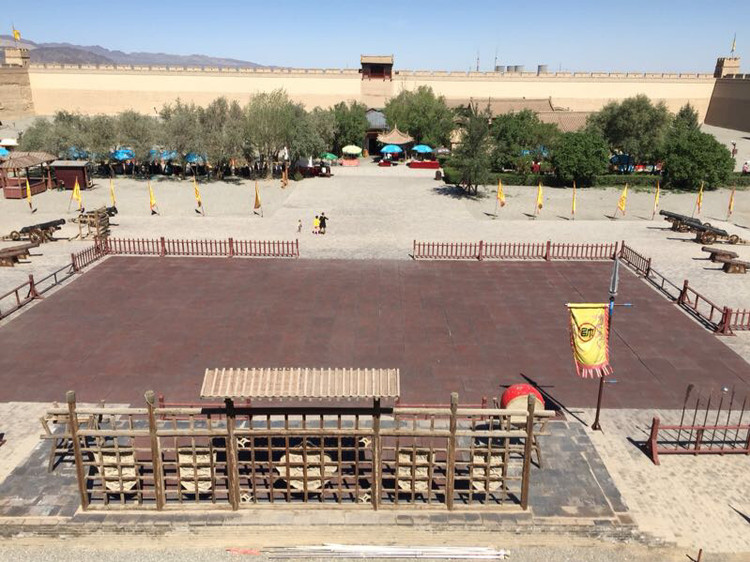 古时候的练武场. 敦煌