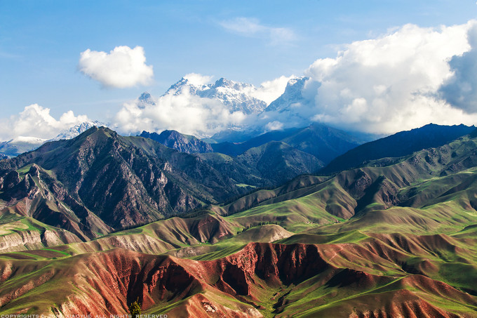海北藏族自治州 【大美青海之旅】10天100多幅精美照片 牛心山羞答答