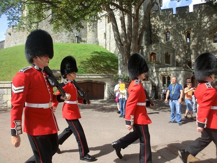 温莎城堡的士兵 温莎小镇