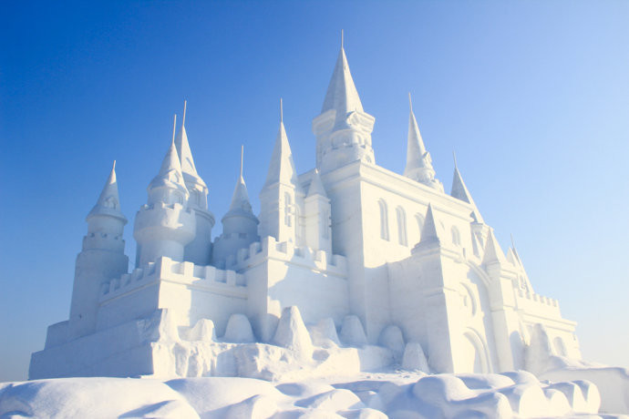 【吉林】实拍净月雪世界里的童话城堡