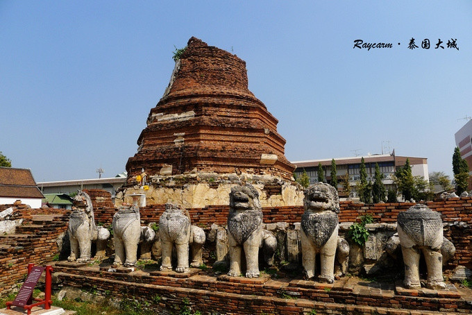 【泰国大城】塔米卡拉特寺的雄狮和斗鸡