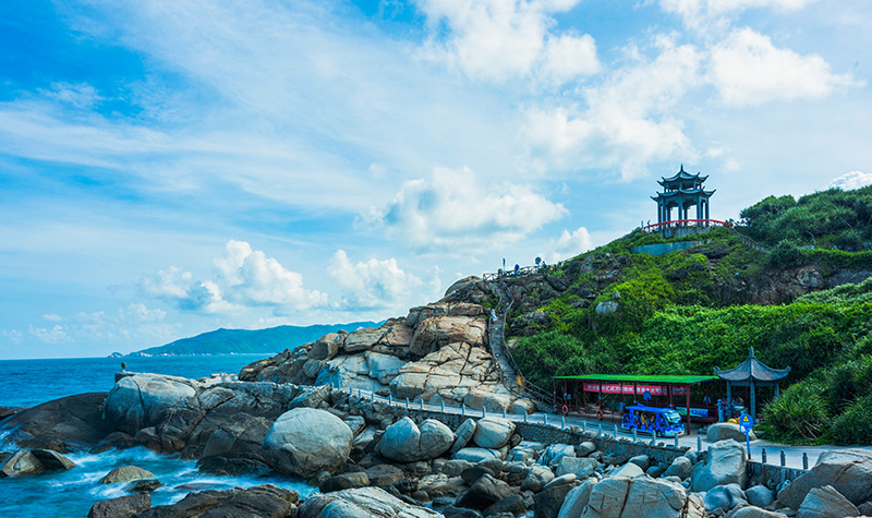 观日岩 金龟探海,海上日出