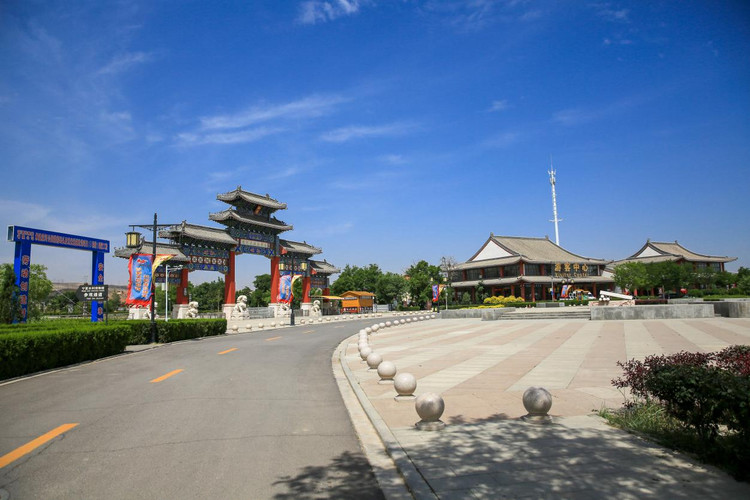 秀美的宁夏青铜古镇  依托青铜峡市秦汉古渠非物质文化遗产,优越的