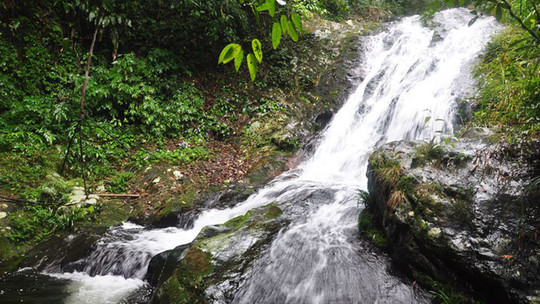 观原始生态,听飞瀑琴鸣景点地址:广西省来宾市金秀县滴水村青山屯