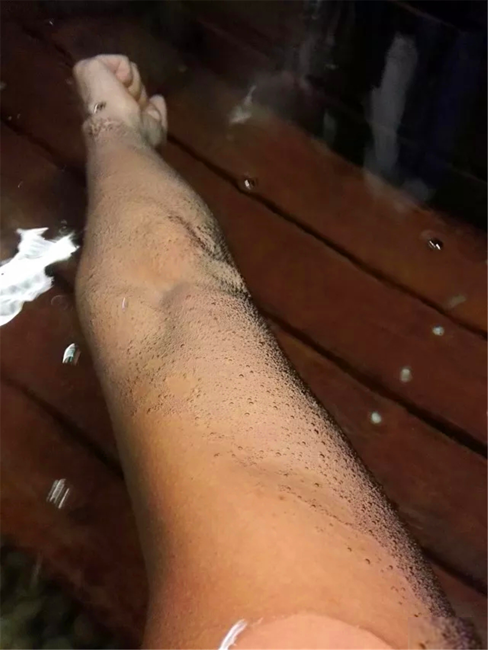 泡泡布满全身,感觉通体清凉