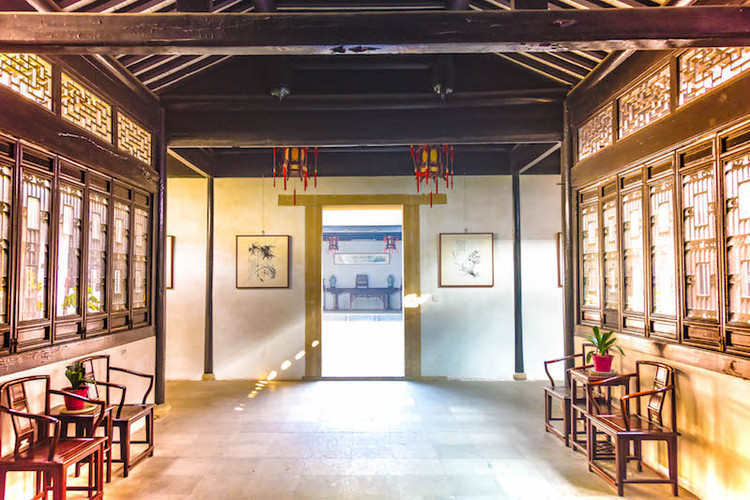 【海盐验客】我的盐系旅行两天一夜海盐手绘 绮园前为宅院,现存三乐堂