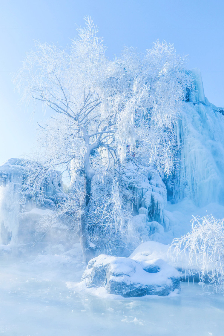 冰雪世界里的童话王国"雾松岛"