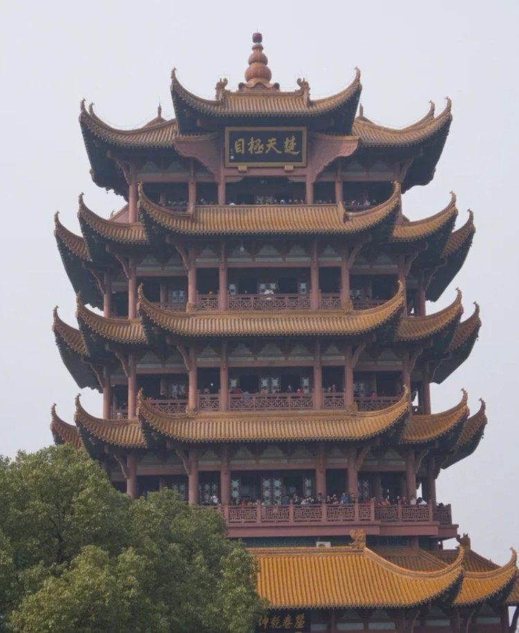 武汉标志性建筑黄鹤楼!