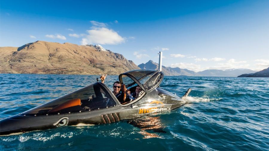 皇后镇hydro attack鲨鱼水艇体验【腾空潜水 高速旋转】