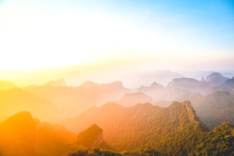 绝美日出 板山风景区