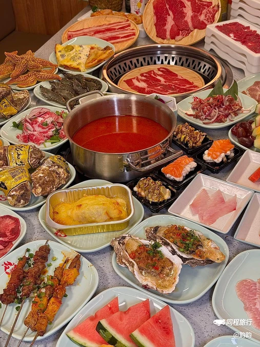 鑫海天·潮汕牛肉烤肉火锅自助(上城区港龙悠乐城店) - 杭州市旅游