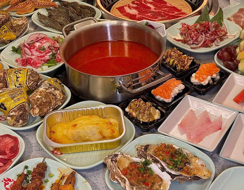 鑫海天·潮汕牛肉烤肉火锅自助(上城区港龙悠乐城店) - 杭州市旅游 1