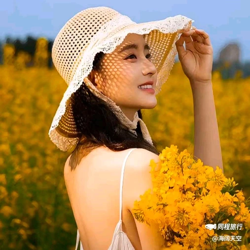 西安蓝田玉山油菜花观赏点 - 西安市旅游