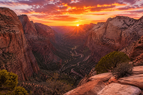 Sunset at Canyon Overlook