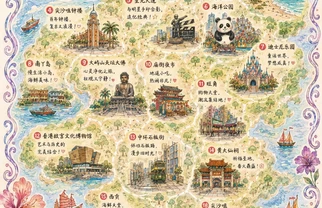 属于香港的旅游手帐地图🗺️