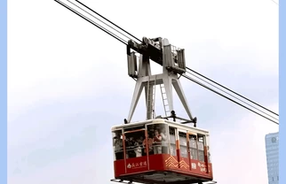 带娃坐重庆长江索道，我更喜欢从南站上🚡