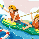 成都丹景谷漂流
