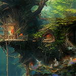 奇幻光影森林山海幻境