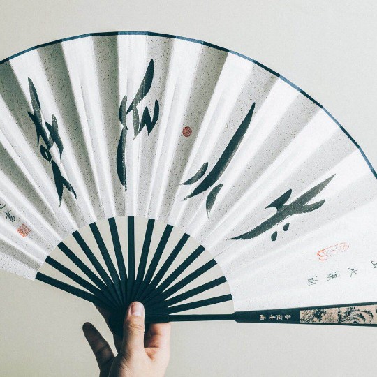 非遗女书书法折扇