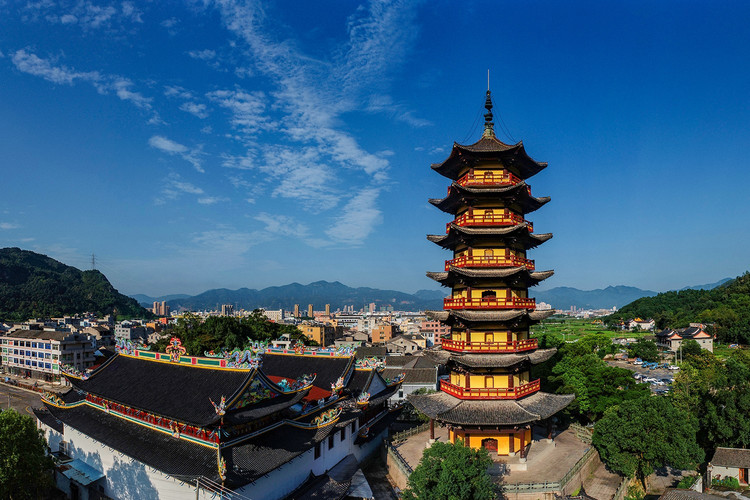 用上帝之眼畅游温州仙岩景区享受绿的魅力