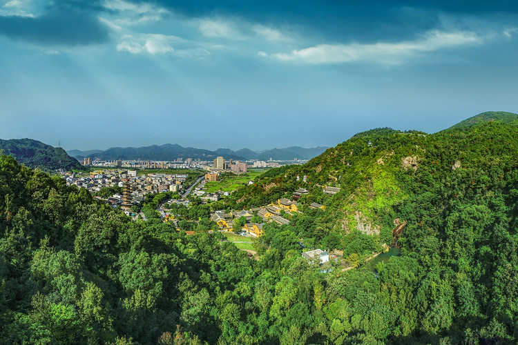 用上帝之眼畅游温州仙岩景区享受绿的魅力