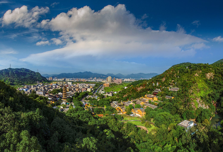 用上帝之眼畅游温州仙岩景区享受绿的魅力